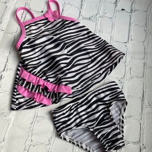 NWOT Arizona Zebra Tankini
